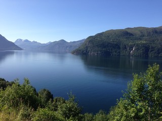 Fototapeta na wymiar fjord en norvege