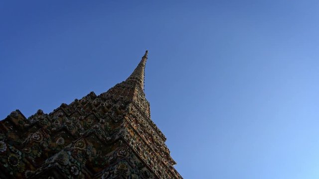 4K Phra Maha Chedi Si Ratchakan in Wat Pho Known also as the Temple of the Reclining Buddha or Wat Po, a Buddhist temple in Bangkok, Thailand-Dan