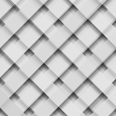 Monochrome geometric pattern. Creative interwoven design. Vector background