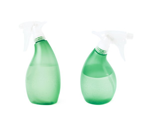 Plastic pulverizer spray isolated