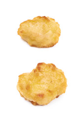 Breaded chicken nugget composition isolated