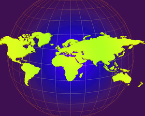 World map layout for business or geographical related design concept