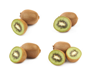 Ripe kiwi fruit isolated