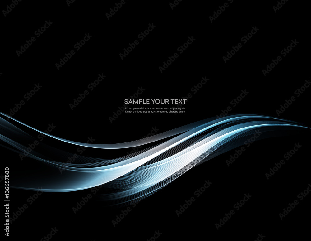 Poster Abstract color wave design element