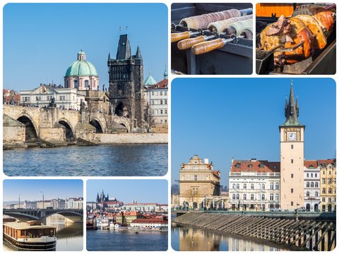Collage von Prag