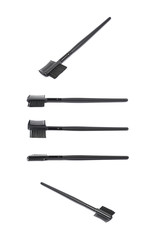 Black eyebrow makeup brush isolated
