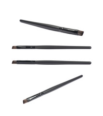 Black makeup brush isolated