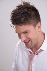 Obraz premium Portrait of a young handsome man