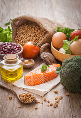 Variety of food