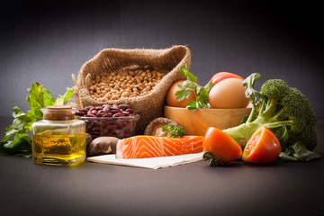 Variety of food