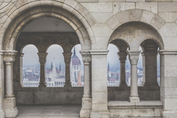 Fototapeta na wymiar Parliament in Budapest, capital city of Hungary, Europe