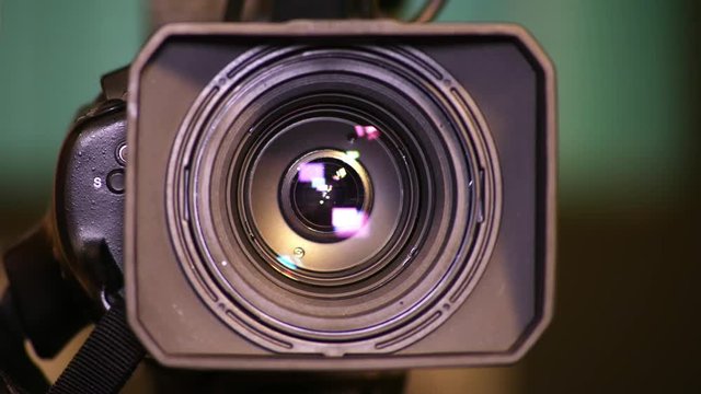 Lens of the video camera