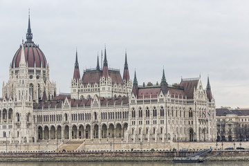 Obraz premium Parliament in Budapest, capital city of Hungary, Europe
