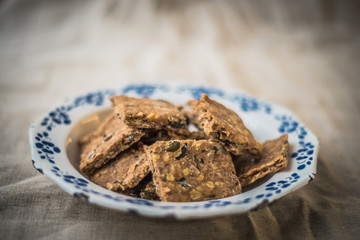 Homemade pumpkin seeds biscuits