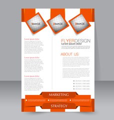 Abstract flyer design background. Brochure template. To be used for magazine cover business mockup education presentation report. 