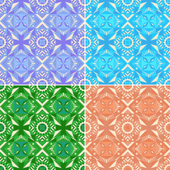 Colorful seamless geometric pattern. Traditional. Vector illustration.