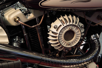 Fototapeta premium Engine auto- moto