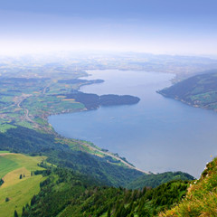 Swiss lake from Rigi Kulm