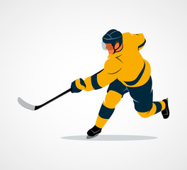 Obraz premium Hockey player illustration
