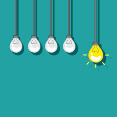 light bulb idea vector illustration