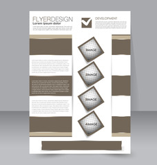 Fototapeta premium Abstract flyer design background. Brochure template. To be used for magazine cover business mockup education presentation report. 