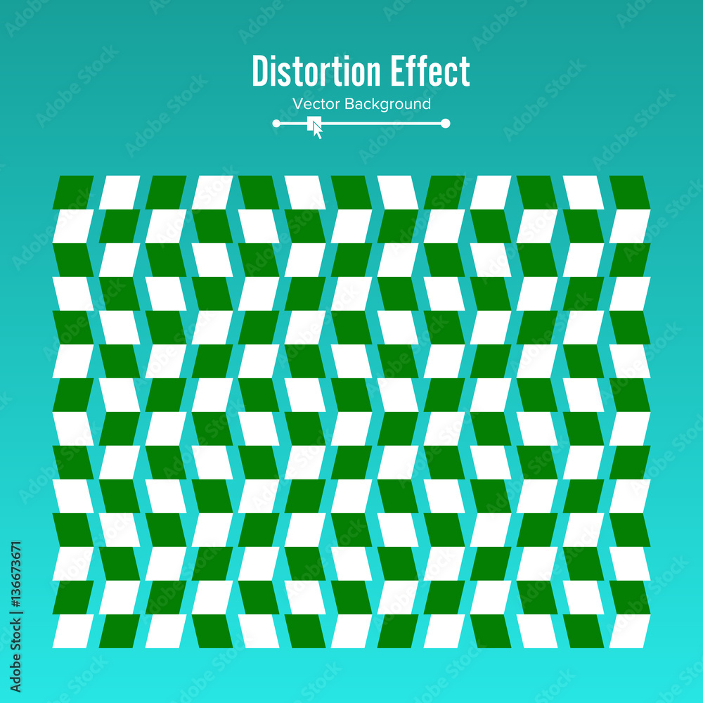Poster optical illusion. vector 3d art. motion dynamic effect. movement executed in the form. geometric mag