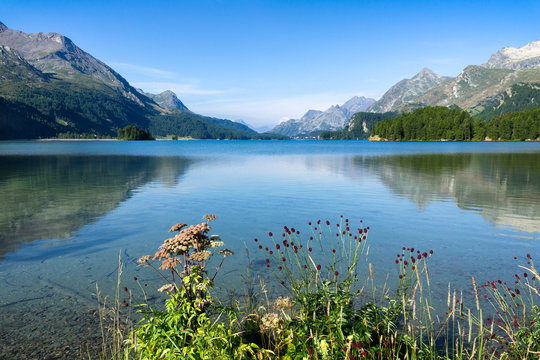 Silsersee in der Schweiz 