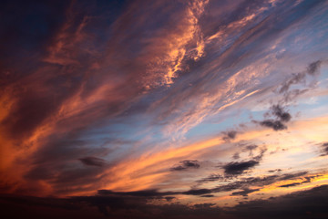 Clouds at sunset.