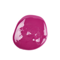 Puddle of paint isolated