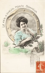 Carte postale ancienne / Porte bonheur