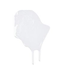 Puddle of paint isolated