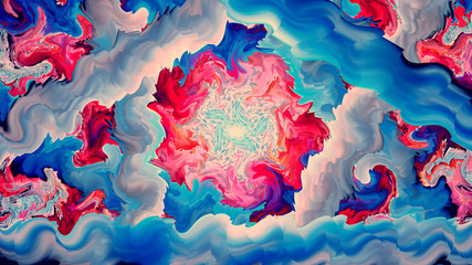 Fototapeta premium Kolorowe oscylujące modne tło