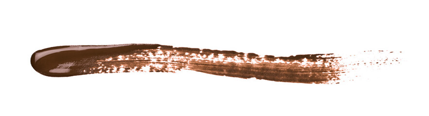 Line stroke of paint isolated