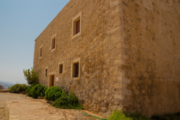 Fototapeta na wymiar The building inside Fortezza Castle.