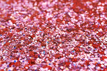 Surface coated with colorful sequins