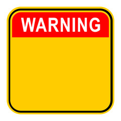 Fototapeta premium Sticker Warning Safety Sign