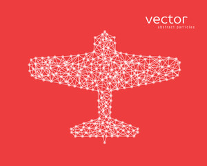 Abstract vector illustration of plane.