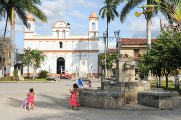 The colonial church of Copan ruinas