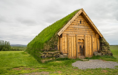Obraz premium Scenic traditional icelandic church