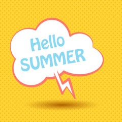 Hello summer. Vector, illustration, eps10.