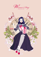 Women's day illustration design