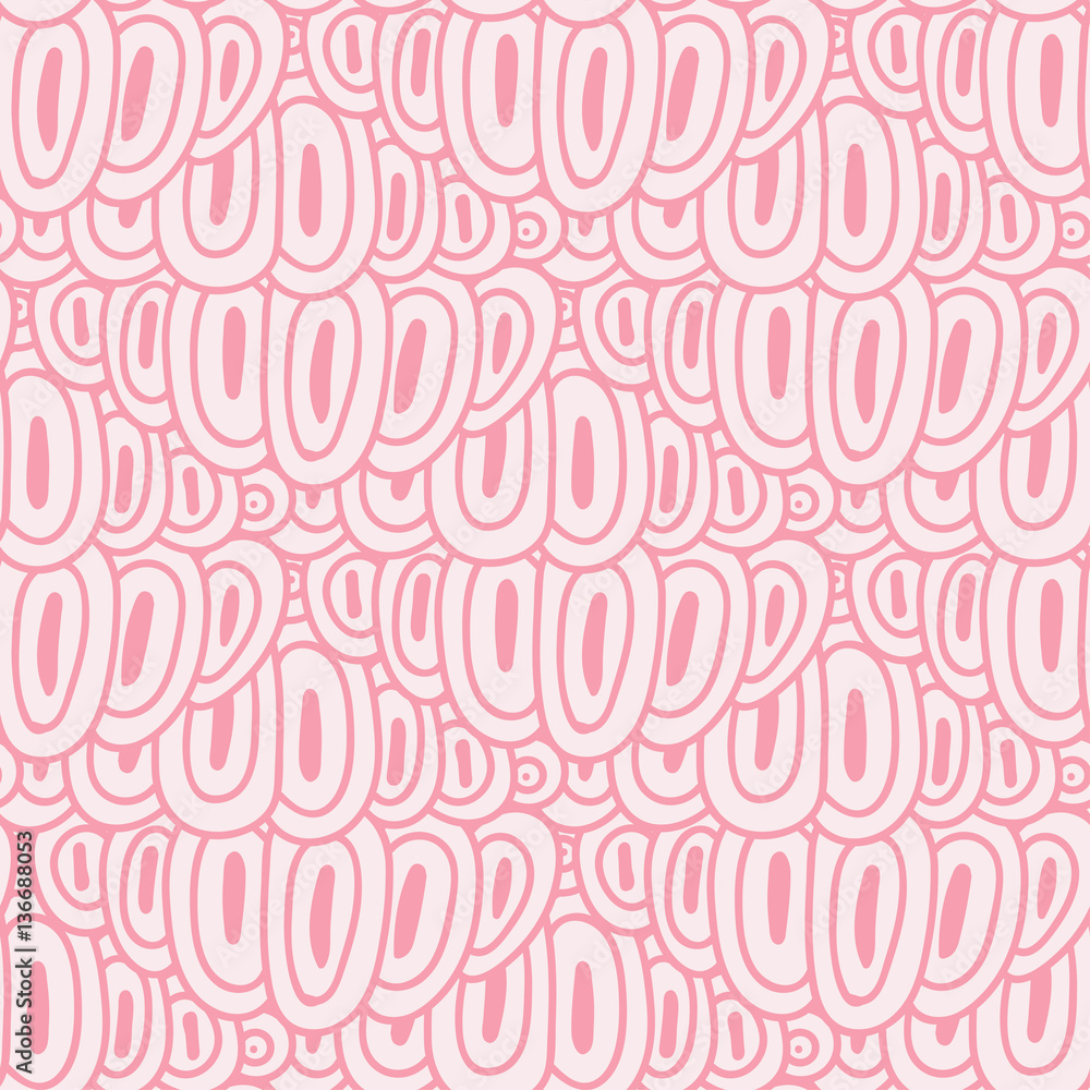 Poster seamless pattern with oval shapes. hand drawn background for you