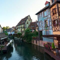 Beautiful view of the historic town of Colmar