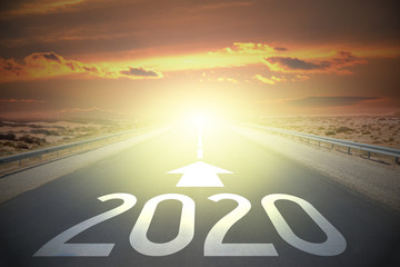 Road concept - 2020 - obrazy, fototapety, plakaty