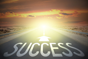 Road concept - success