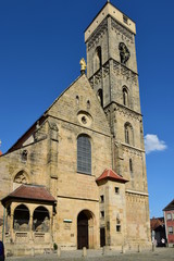 Fototapeta premium View in the historical town of Bamberg, Bavaria, region Upper Franconia, Germany