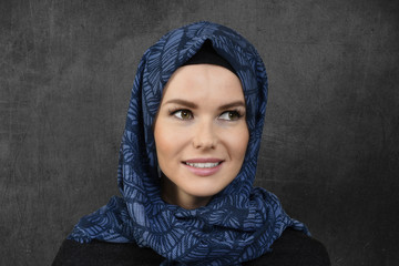 beautiful young muslim women portrait