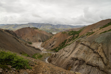 Hvannagil canyon in Iceland