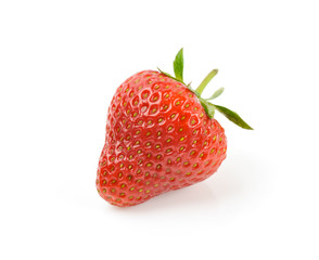 Strawberry fruit isolated on white background.