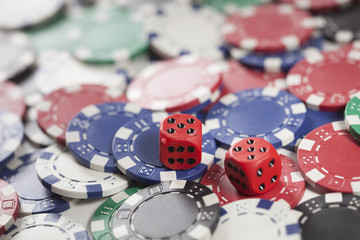 Gambling chip and Game dice